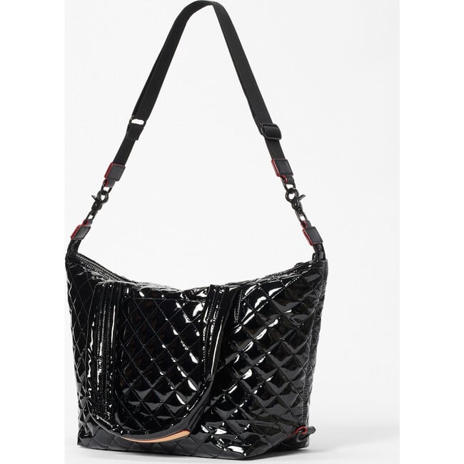 Women's Medium Sutton Deluxe Adjustable Strap Bag, Black Lacquer - Bags - 2