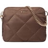 Women's Madison Quilted Detachable Crossbody Strap Bag, Walnut - Bags - 1 - thumbnail