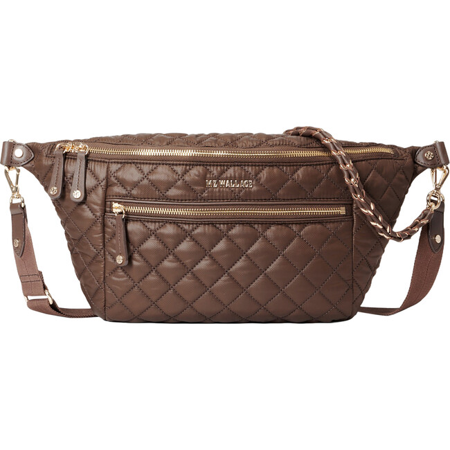 Women's Crosby Exterior Pocket Crossbody Sling Bag, Walnut