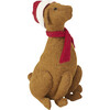 Brown Lab with Santa Hat Christmas Tree Topper - Tree Toppers - 1 - thumbnail