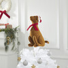 Brown Lab with Santa Hat Christmas Tree Topper - Tree Toppers - 2