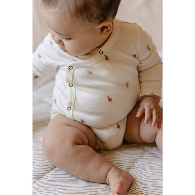 Tiny Turnip Long Sleeve Kimono One-Piece - Onesies - 2