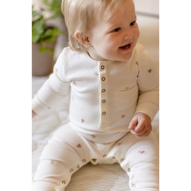 Tiny Turnip Henley Romper - Rompers - 3