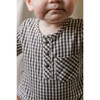 Indigo Gingham Long Sleeve One-Piece - Onesies - 3