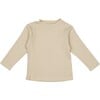 Rib Turtleneck, Taupe - Shirts - 1 - thumbnail