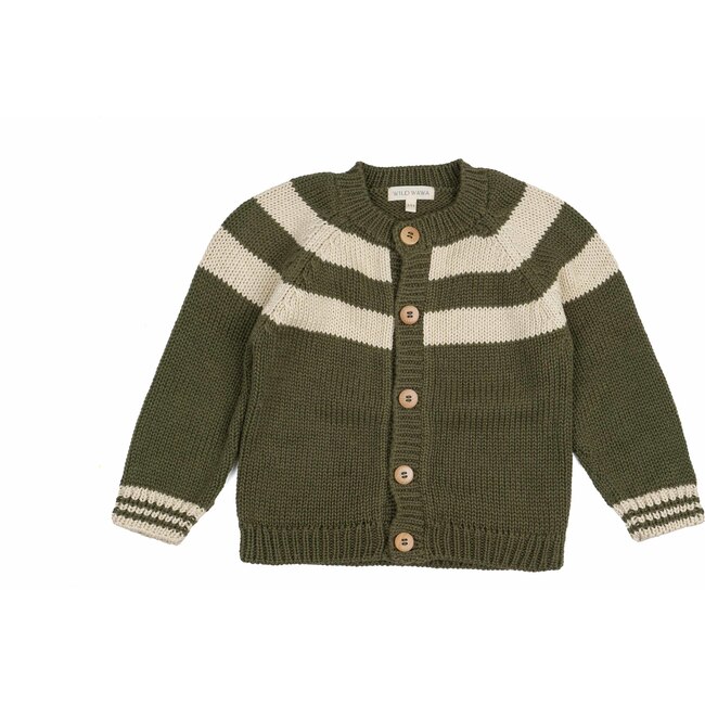 School Cardigan, Green