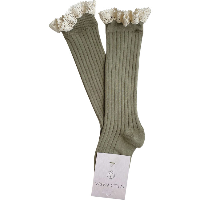 Lace Knee Socks, Laurel