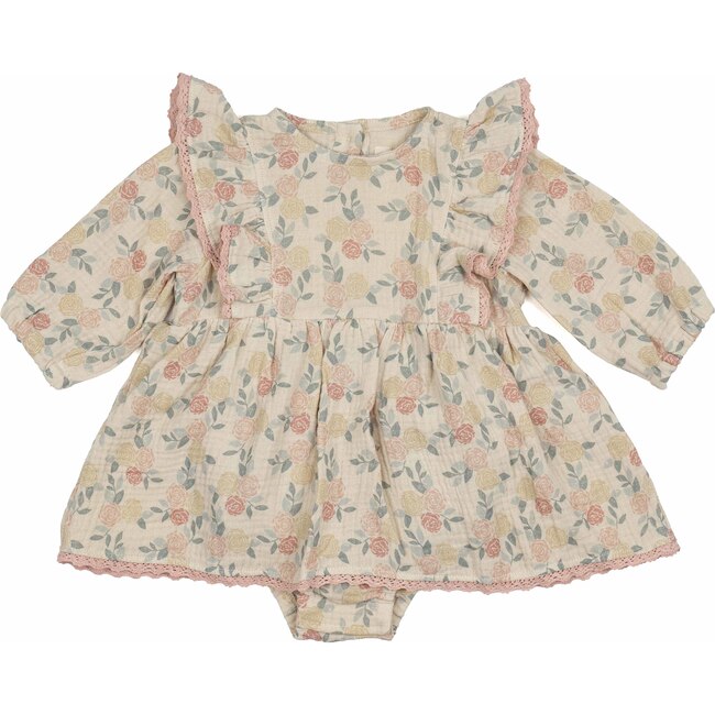 Juniper Romper, Dusty Pink Roses