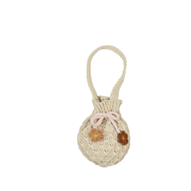 Crochet Purse, Taupe