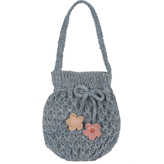 Crochet Purse, Dusty Blue