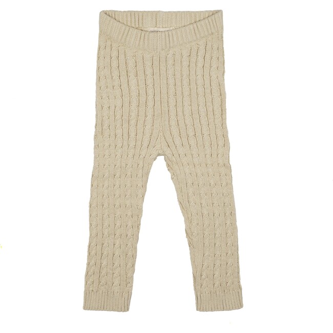 Cable Knit Legging, Taupe