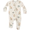 Giraffe Families 2 Way Zipper Footie, Tan - Footie Pajamas - 1 - thumbnail