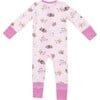 Fluffy Puppies 2 Way Zipper Romper, Pink - Rompers - 2