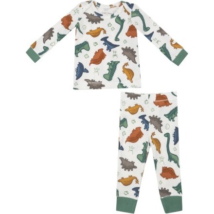 Dino Rocks L/S Loungewear Set, Green