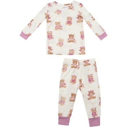 Teddy Bears Pink L/S Loungewear Set, Pink