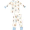 Teddy Bears Blue L/S Loungewear Set, Blue - Mixed Apparel Set - 1 - thumbnail