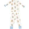 Teddy Bears Blue L/S Loungewear Set, Blue - Mixed Apparel Set - 2