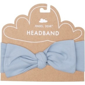 Ribbed Subdued Blue Headband, Blue