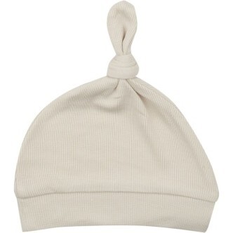 Ribbed Solid Birch Knotted Hat, Tan