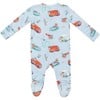 Rescue Vehicle Dogs 2 Way Zipper Footie, Blue - Footie Pajamas - 2