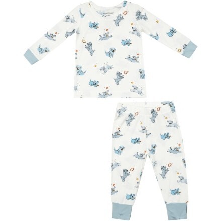 Playful Puppies L/S Loungewear Set, Blue