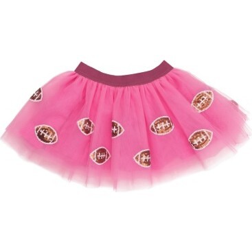 Footballs Tutu Skirt, Pink