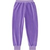 Velour Weekend Jogger, Violet - Sweatpants - 1 - thumbnail