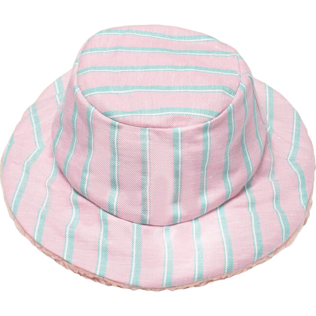 Fleece Lined Bucket Hat, Field Stripe