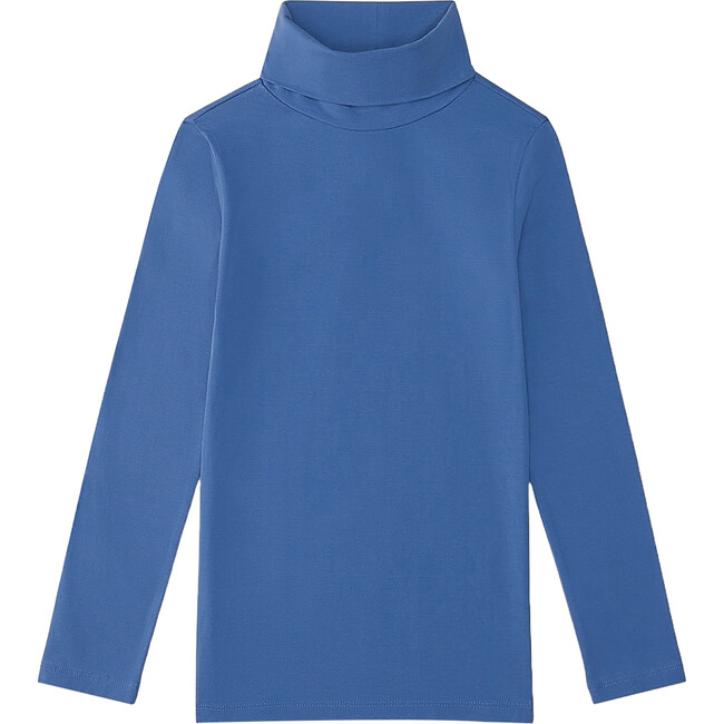 Essential Classic Turtleneck Long Sleeve T-Shirt, Navy