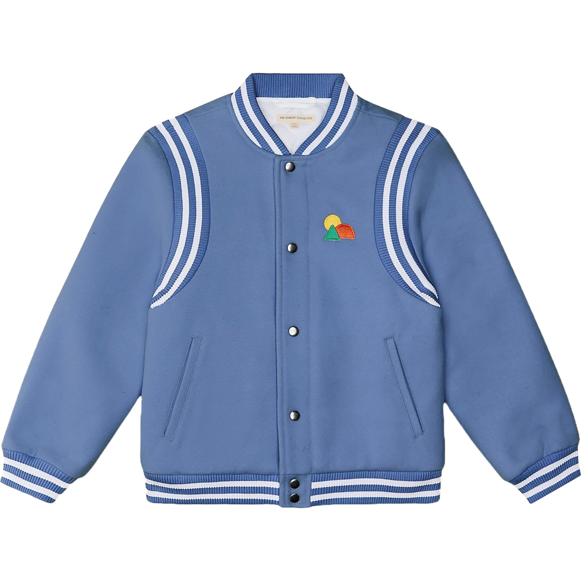 Adventure Varsity Jacket in Slated Blue - Jackets - 1