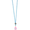 Kids Carnival Evil Eye Teardrop Necklace 15-20" - Necklaces - 1 - thumbnail