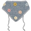 Crochet Bandana, Dusty Blue - Hair Accessories - 1 - thumbnail