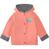 Reversible Honeycomb Jacket, Coral & Grey - Jackets - 1 - thumbnail