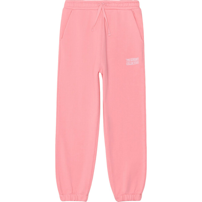 Organic Weekend Drawstring Jogger, Petal Pink