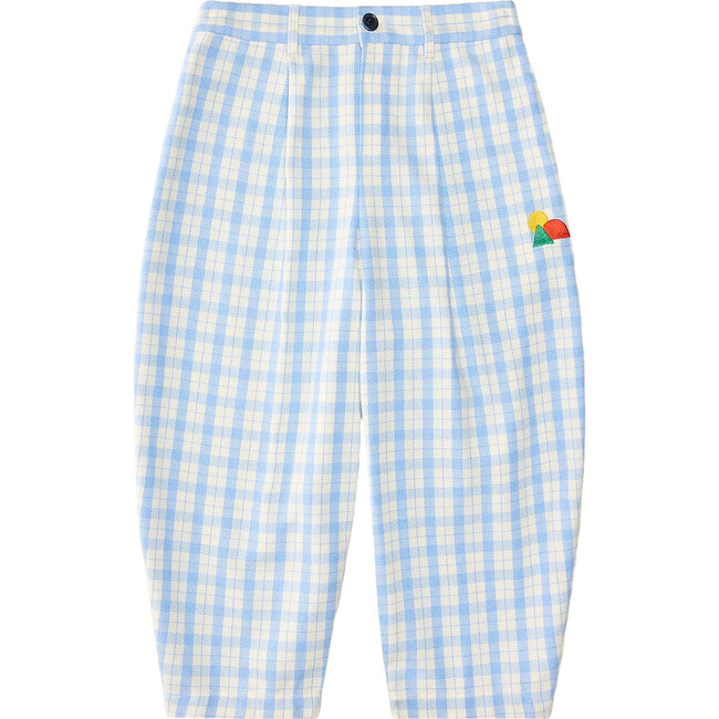 Friday Tapered wWde Leg Pant, Sky Plaid