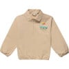 Field Guide Half-Zipped Shacket, Khaki - Jackets - 1 - thumbnail