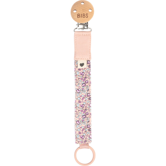 BIBS x LIBERTY Pacifier Clip Eloise, Blush