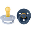 Colour Latex, Dusty Blue & Steel Blue (Pack Of 2) - Pacifiers - 1 - thumbnail