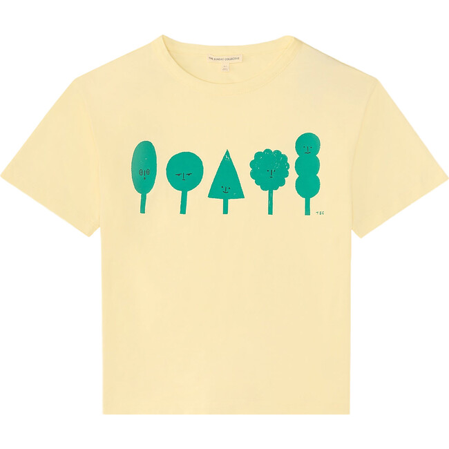 Organic Mineral Dye Weekend Tee, Forest Friends