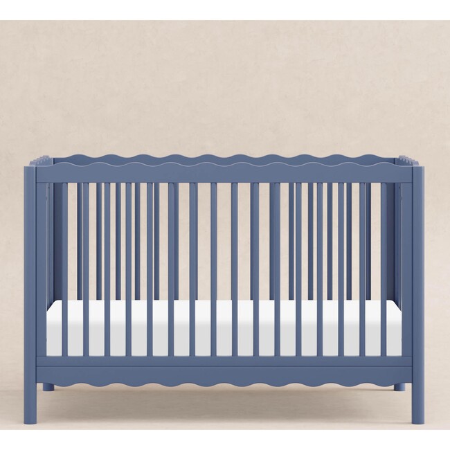 Swell 4-in-1 Convertible Crib with Toddler Bed Conversion Kit in Cove Blue - Cribs - 2