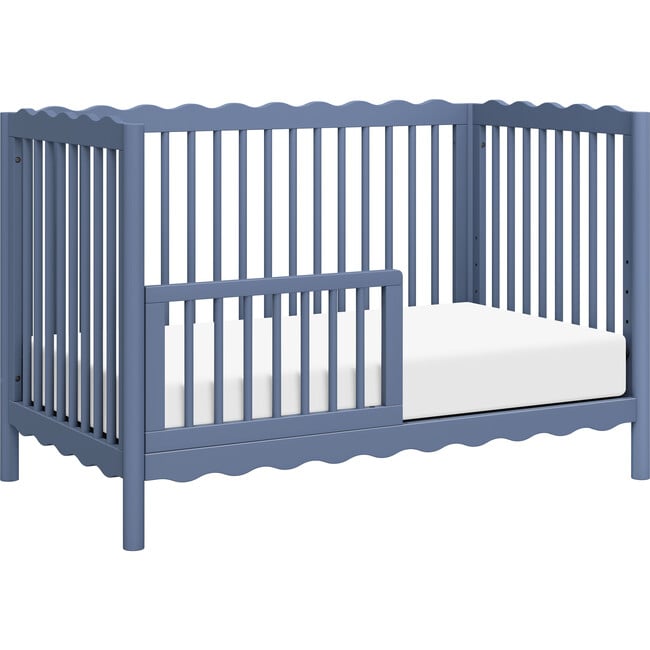 Swell 4-in-1 Convertible Crib with Toddler Bed Conversion Kit in Cove Blue - Cribs - 6