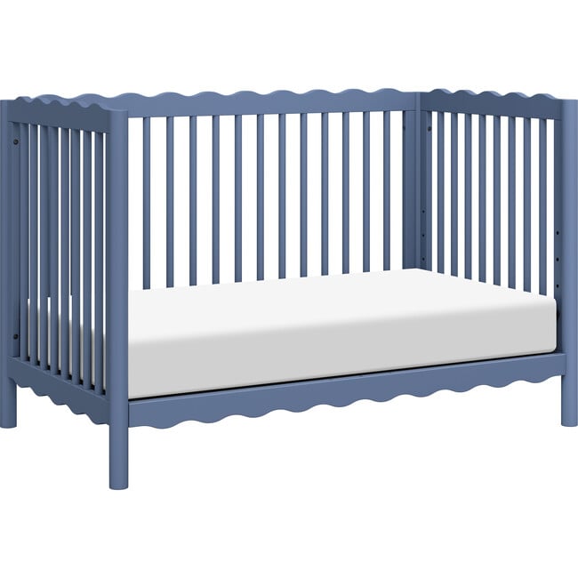 Swell 4-in-1 Convertible Crib with Toddler Bed Conversion Kit in Cove Blue - Cribs - 7