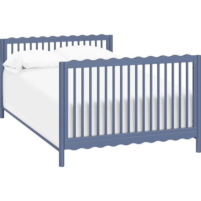 Swell 4-in-1 Convertible Crib with Toddler Bed Conversion Kit in Cove Blue - Cribs - 8