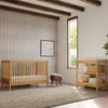 Swell 4-in-1 Convertible Crib with Toddler Bed Conversion Kit in Honey - Cribs - 4