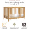 Swell 4-in-1 Convertible Crib with Toddler Bed Conversion Kit in Honey - Cribs - 7