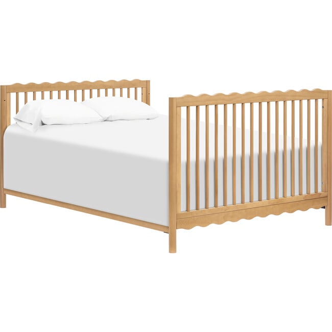 Swell 4-in-1 Convertible Crib with Toddler Bed Conversion Kit in Honey - Cribs - 11