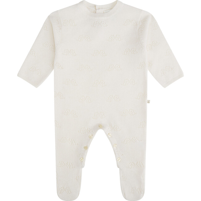 Angel Wing Cashmere Pointelle Sleepsuit