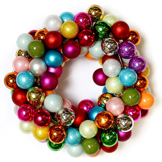 Small Merry & Bright Ball Wreath - Wreaths - 1