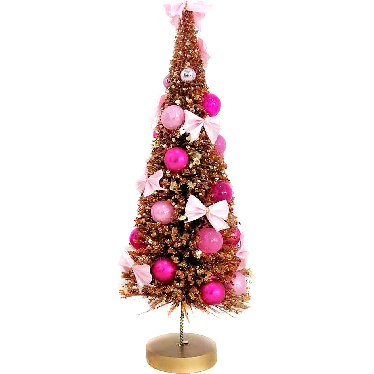 Decoration X'mas tree ＊Classic＊GOLD×PINK Pink And Gold Christmas Tree Decorations - The Crafting Nook
