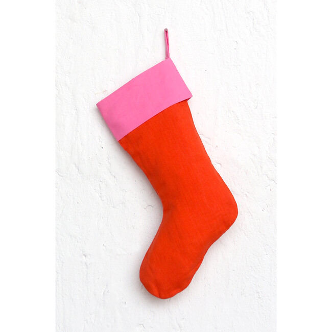 Colorblock Stocking, Pink